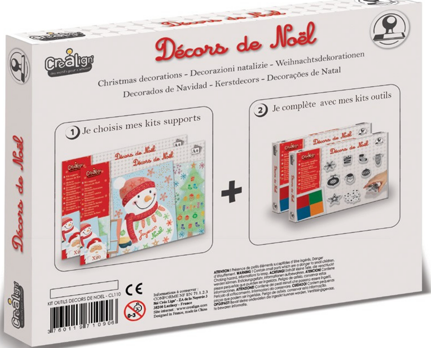 Kit outils tampons "Décors de Noël"