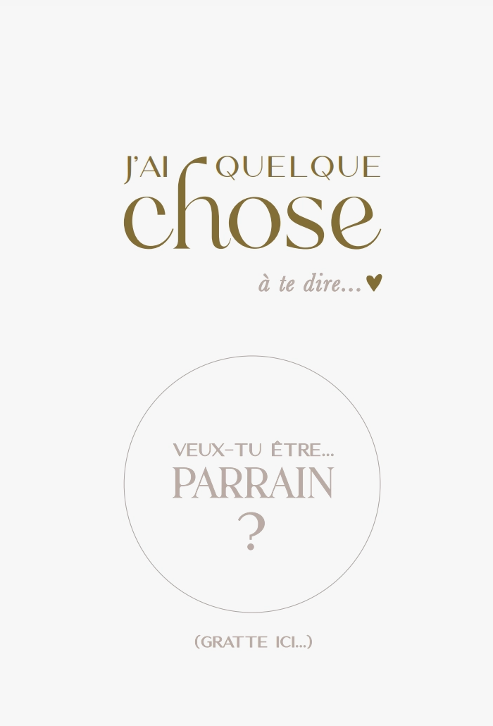 Carte annonce "parrain"