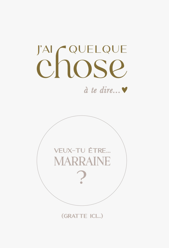 Carte annonce "marraine"