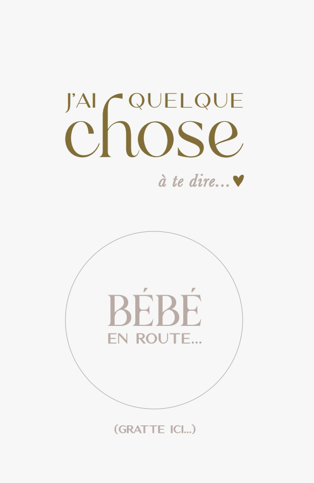 Carte annonce "bébé en route"