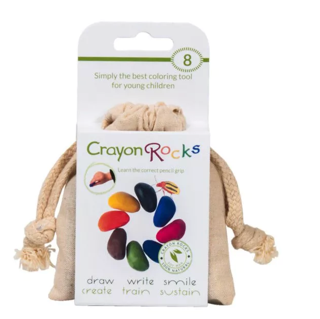 Crayon rocks sac 8 couleurs / crayon de cire ergonomique